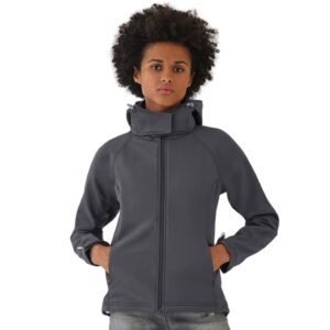 Softshell B&C Hooded naiste